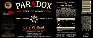 Paradox Beer Company Cafe Vaillant January 2015