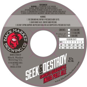 Black Market Brewing Co Seek & Destroy January 2015