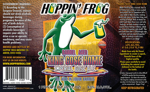 Hoppin' Frog Barrel Aged King Gose Home January 2015