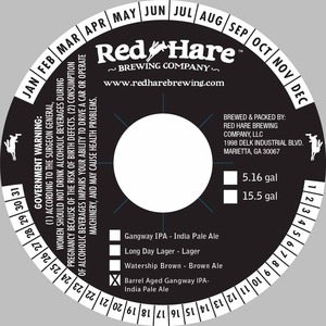 Red Hare Barrel Aged Gangway IPA
