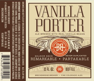 Breckenridge Brewery Vanilla Porter