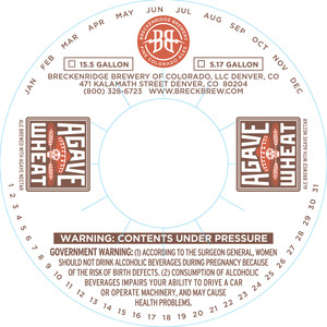 Breckenridge Brewery Agave Wheat