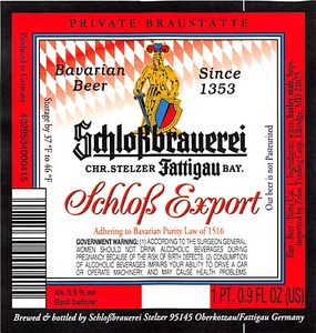 Schlossbrauerei Schloss Export January 2015