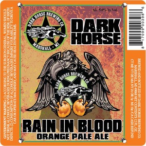 Dark Horse Brewing Company Rain In Blood Orange Pale Ale