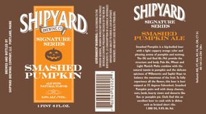 Shipyard Brewing Co. Smashed Pumpkin January 2015