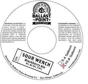 Ballast Point Sour Wench January 2015