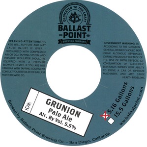 Ballast Point Grunion January 2015