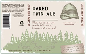 Uncommon Brewers Oaked Twin Ale January 2015