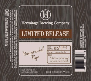 Hermitage Brewing Company Pumpernickel Rye