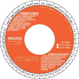 Stillwater Artisanal Mono January 2015