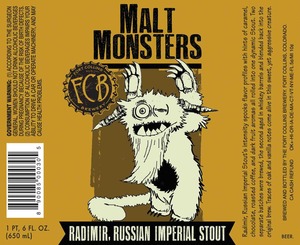 Fort Collins Brewery Radimir, Russian Imperial Stout January 2015