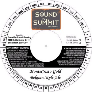 Montecristo Gold Belgian Style Ale January 2015