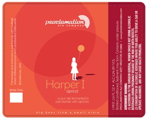 Proclamation Ale Company Harper I Apricot January 2015