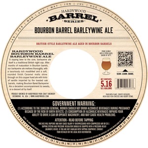 Hardywood Bourbon Barrel Barleywine Ale