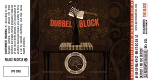 Perennial Artisan Ales Dubbel Block January 2015