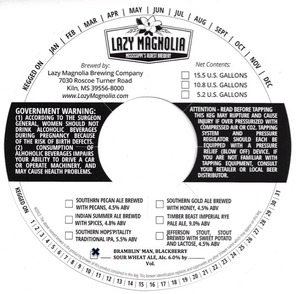 Lazy Magnolia Brewing Company Bramblin' Man