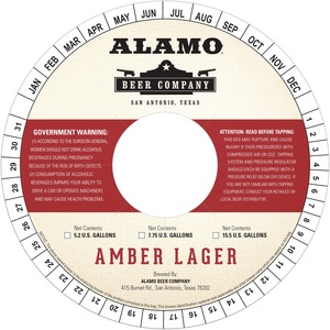 Alamo Amber Lager January 2015