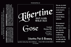 Libertine Pub And Brewery Gose January 2015