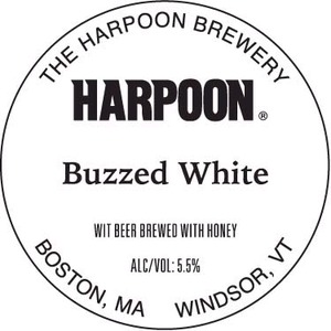 Harpoon Buzzed White January 2015