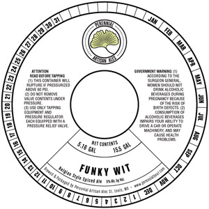 Perennial Artisan Ales Funky Wit