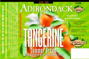 Adirondack Brewery Tangerine Summer Dream January 2015