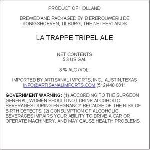 La Trappe Tripel 