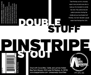 Blue Pants Brewery Double Stuff Pinstripe January 2015