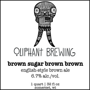 Oliphant Brewing Brown Sugar Brown Brown