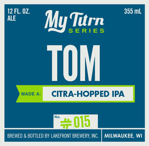 Lakefront Brewery Tom Made A Citra-hopped IPA