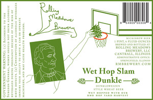 Rolling Meadows Brewery Wet Hop Slam Dunkle