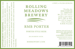 Rolling Meadows Brewery Rmb Porter