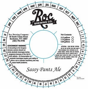 Sassypants Ale January 2015