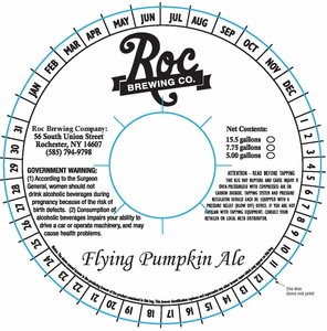 Flying Pumpkin Ale January 2015