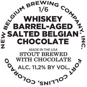 New Belgium Brewing Company, Inc. Whiskey Barrel Aged Salted Belgian January 2015