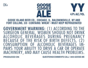 Goose Island Beer Co. Goose Summer
