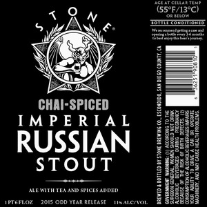 Stone Imperial Russian Stout January 2015