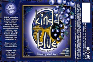 Kinda Blue Blueberry Wheat Beer January 2015