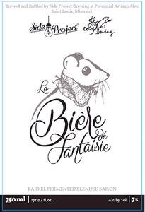 Side Project Brewing La Biere De Fantaisie