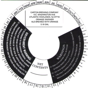 Carton Brewing Company Orange Swisher
