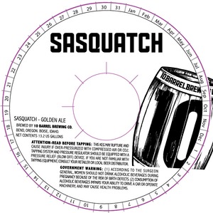 10 Barrel Brewing Co. Sasquatch January 2015