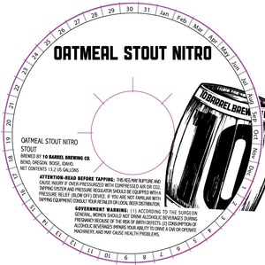 10 Barrel Brewing Co. Oatmeal Stout Nitro