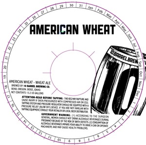 10 Barrel Brewing Co. American Wheat January 2015