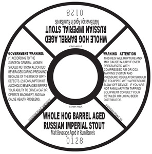 Whole Hog Rum Barrel Aged Russian Imperial Stout