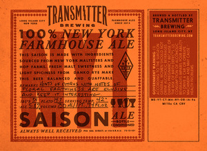 Transmitter Brewing Ny1 January 2015