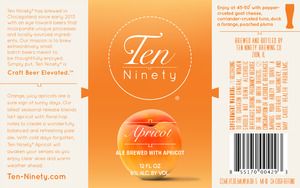Ten Ninety Brewing Co Apricot January 2015