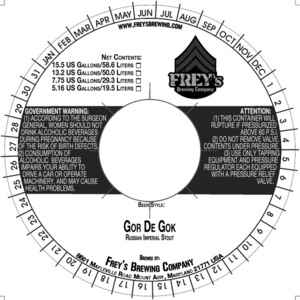 Frey's Brewing Company Gor De Gok