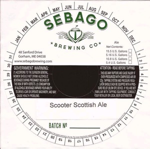 Sebago Brewing Company Scooter Scottish Ale