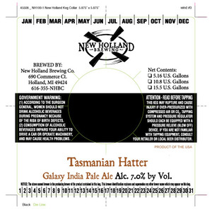 New Holland Brewing Company Tasmanian Hatter February 2015