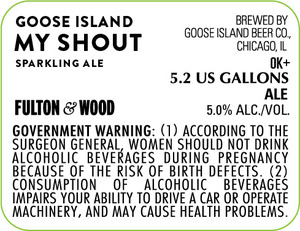 Goose Island My Shout January 2015