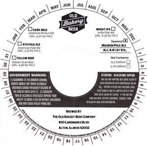 The Old Bakery Beer Company Magnum Pale Ale January 2015